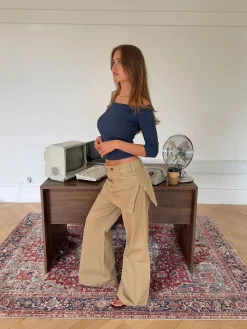 Suna jeans med skørt - Beige