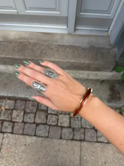 Tamira armbånd - Brun/guld