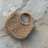Taormina flettet taske - Beige
