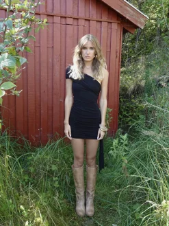 Tara minikjole - Sort