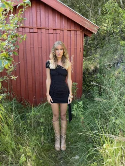 Tara minikjole - Sort
