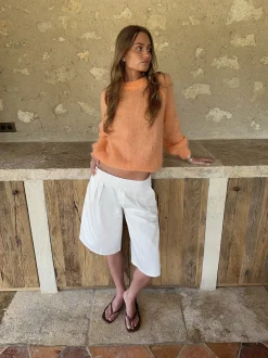 Thaliana bermudashorts - Hvid