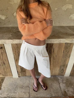 Thaliana bermudashorts - Hvid