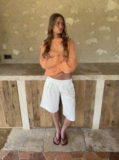 Thaliana bermudashorts - Hvid