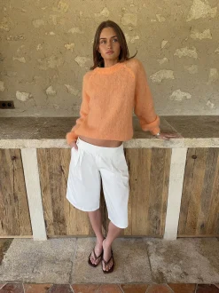 Thaliana bermudashorts - Hvid