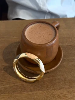 Tove armbånd med mønster - Nude/brun/guld