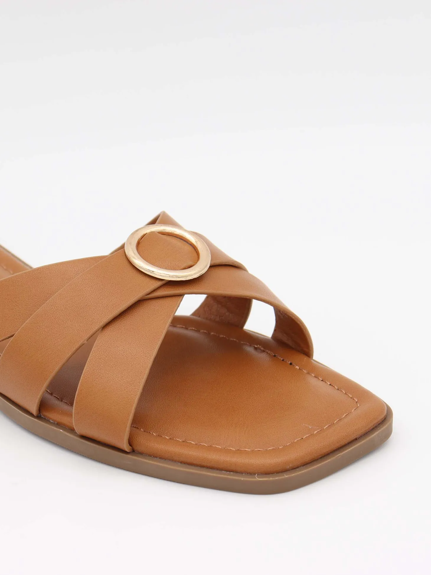 Tuja sandaler med spændedetalje - Brun