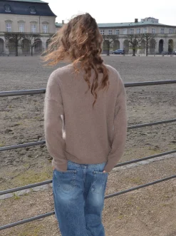Ulrikke striktrøje - Brun
