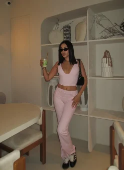 Ultimate v-neck top - Candyfloss