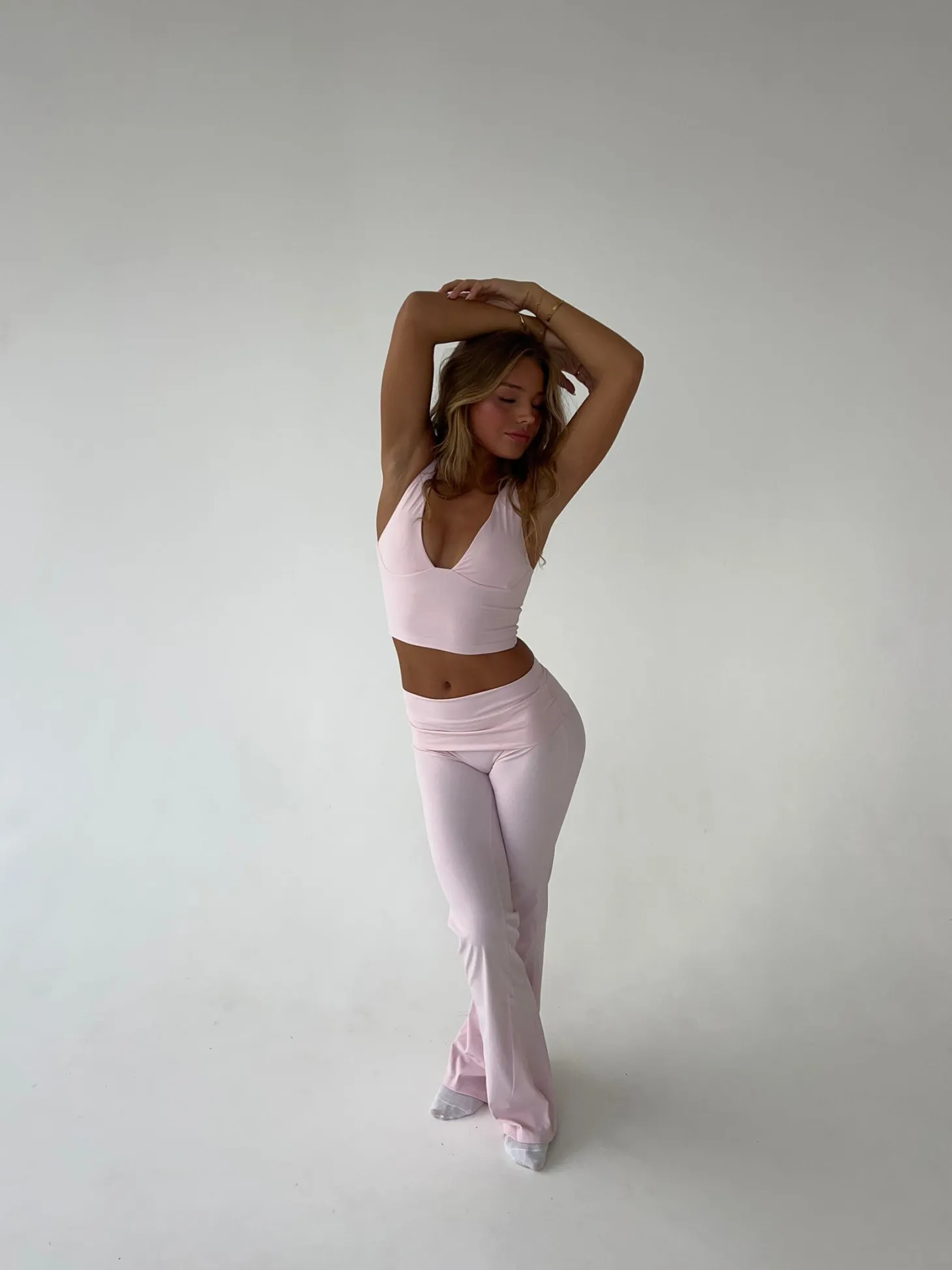 Ultimate v-neck top - Candyfloss