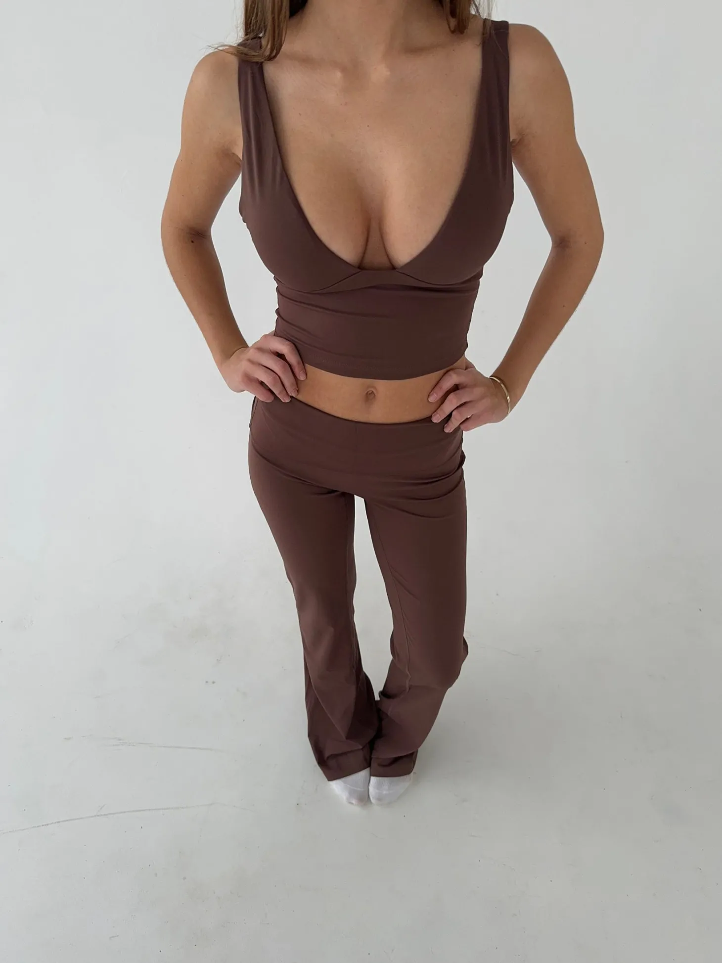 Ultimate v-neck top - Espresso