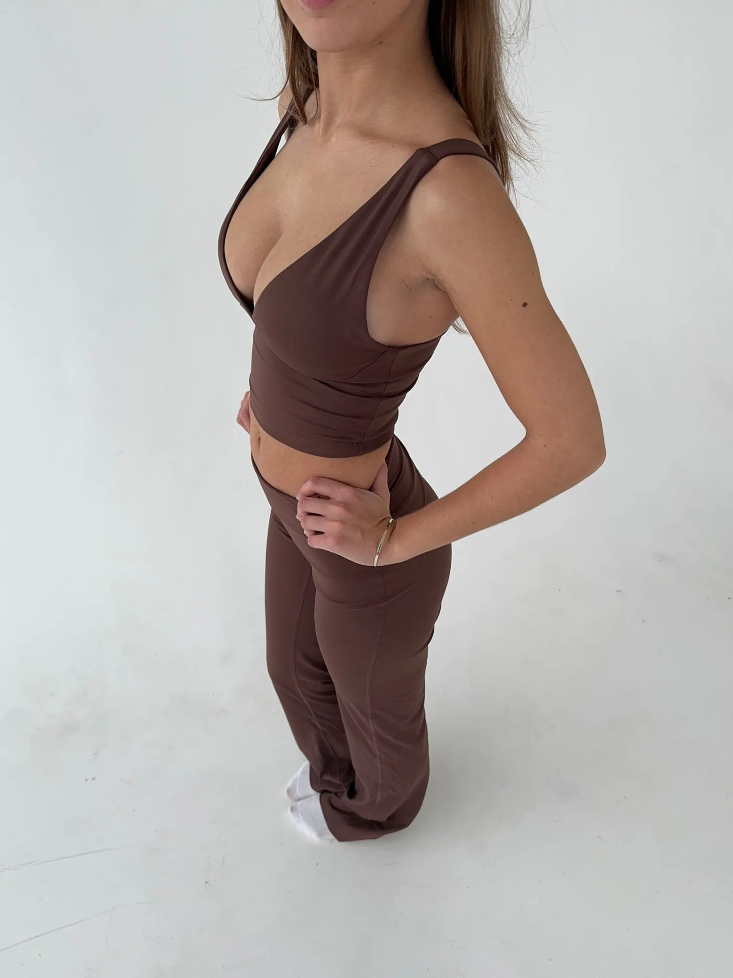 Ultimate v-neck top - Espresso