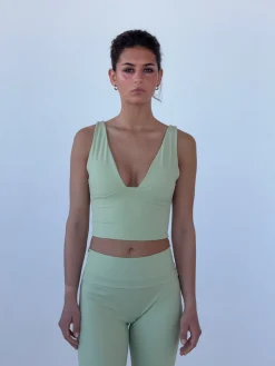 Ultimate v-neck top - Matcha