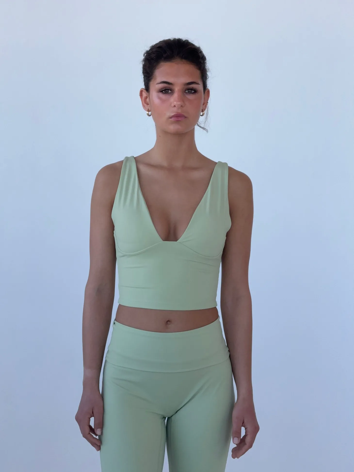 Ultimate v-neck top - Matcha