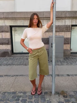 Vilea bermudashorts - Kaki