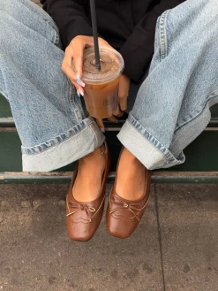Waverly ballerina - Cognac