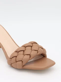 Yasmin mules med flet - Beige