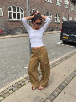 Yassy cargobukser - Lysebrun