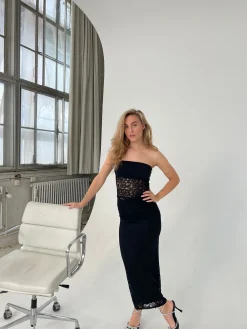 Zera tubetop i blonde - Sort