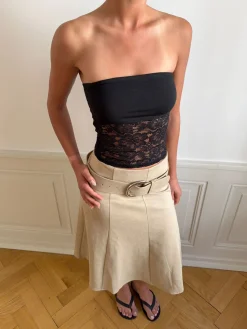 Zera tubetop i blonde - Sort