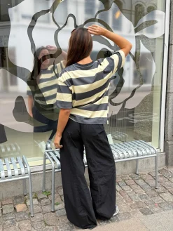 Zinnia oversized t-shirt - Gul/grå