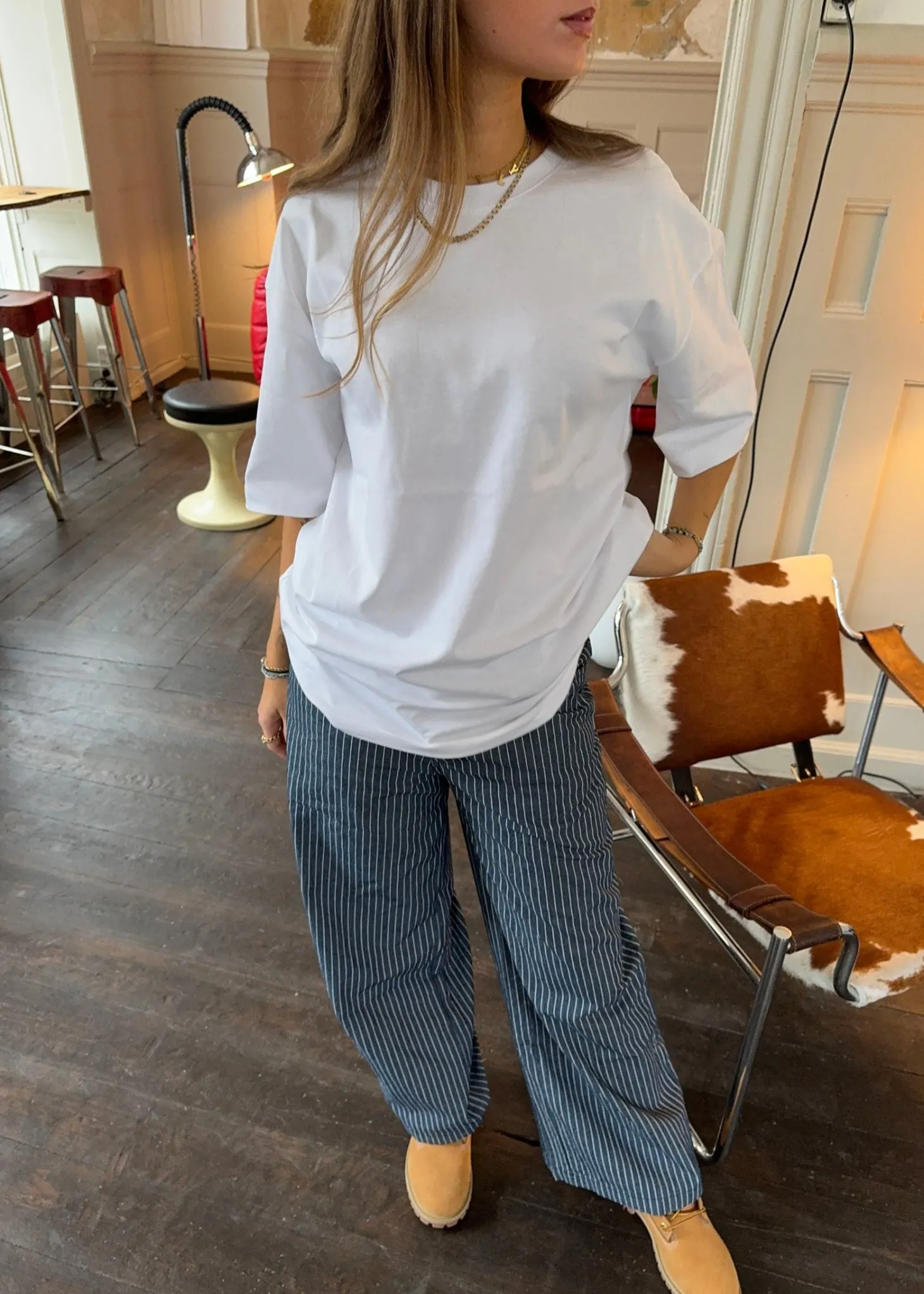 Zinnia oversized t-shirt - Hvid
