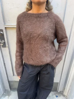 Zuzanna mohair striktrøje - Brun